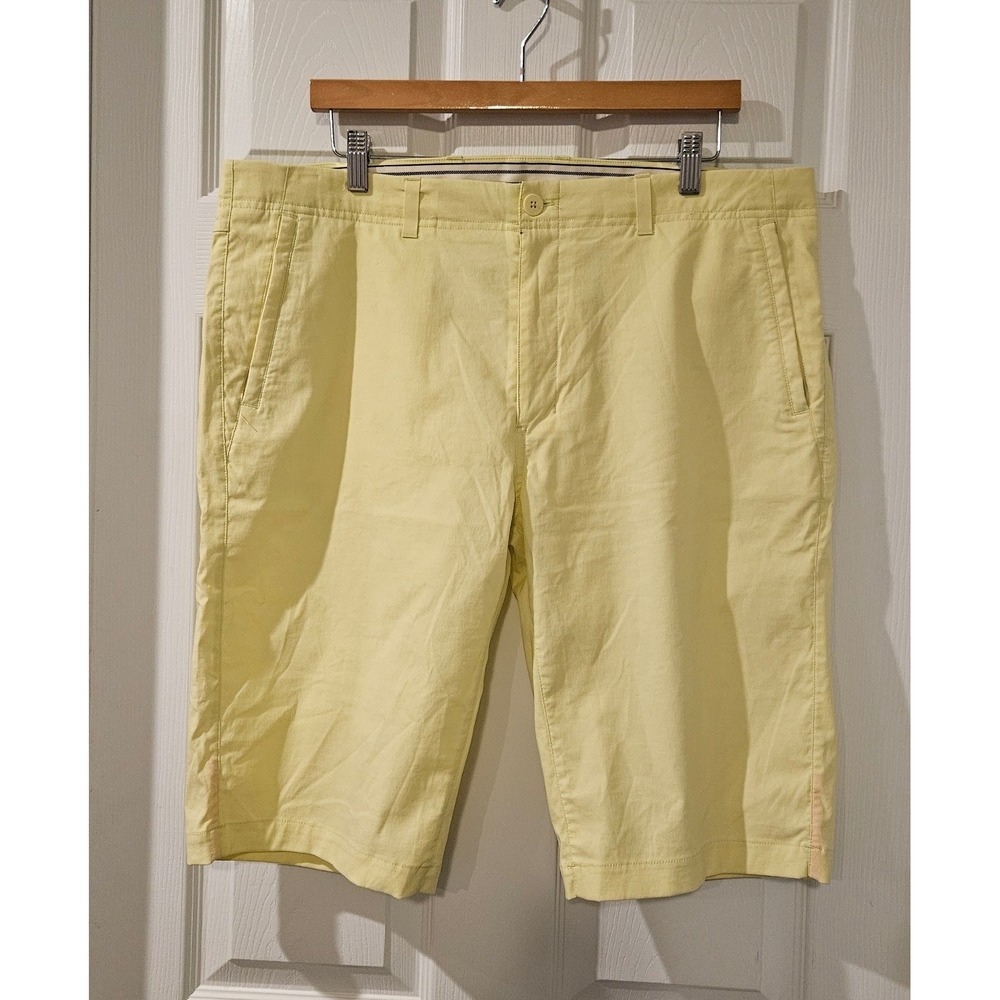 Rapha Randonnee Shorts Mens 38‎ Yellow Cycling Commuter Nylon Stretch Activewear